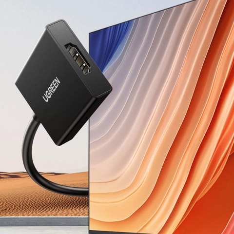 Ugreen kabel przewód adapter VGA (męski) do HDMI (żeński) 0.15m czarny (CM513) Ugreen kabel przewód adapter VGA (męski) do HDMI (żeński) 0.15m czarny (CM513)