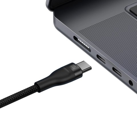 Baseus Flash Series Ⅱ kabel do szybkiego ładowania 2w1 USB-C - 2xUSB-C 100W 1.5m czarny Baseus Flash Series Ⅱ kabel do szybkiego ładowania 2w1 USB-C - 2xUSB-C 100W 1.5m czarny