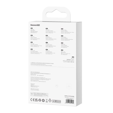 Baseus Flash Series Ⅱ kabel do szybkiego ładowania 2w1 USB-C - 2xUSB-C 100W 1.5m czarny Baseus Flash Series Ⅱ kabel do szybkiego ładowania 2w1 USB-C - 2xUSB-C 100W 1.5m czarny