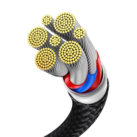 Baseus Flash Series Ⅱ kabel do szybkiego ładowania 2w1 USB-C - 2xUSB-C 100W 1.5m czarny Baseus Flash Series Ⅱ kabel do szybkiego ładowania 2w1 USB-C - 2xUSB-C 100W 1.5m czarny