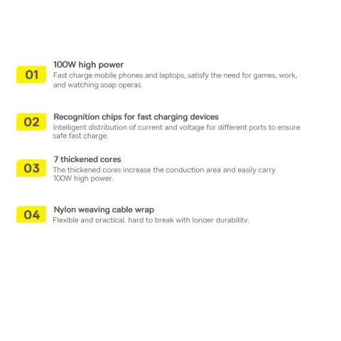 Baseus Flash Series Ⅱ kabel do szybkiego ładowania 2w1 USB-C - 2xUSB-C 100W 1.5m czarny Baseus Flash Series Ⅱ kabel do szybkiego ładowania 2w1 USB-C - 2xUSB-C 100W 1.5m czarny
