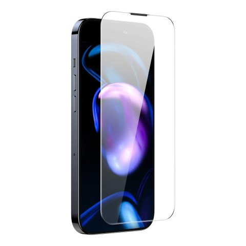 Baseus zestaw 2x szkło hartowane do iPhone 14 Pro na cały ekran z osłoną na głośnik 0.3mm + ramka montażowa Baseus zestaw 2x szkło hartowane do iPhone 14 Pro na cały ekran z osłoną na głośnik 0.3mm + ramka montażowa
