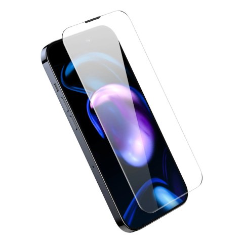 Baseus zestaw 2x szkło hartowane do iPhone 14 Pro na cały ekran z osłoną na głośnik 0.3mm + ramka montażowa Baseus zestaw 2x szkło hartowane do iPhone 14 Pro na cały ekran z osłoną na głośnik 0.3mm + ramka montażowa