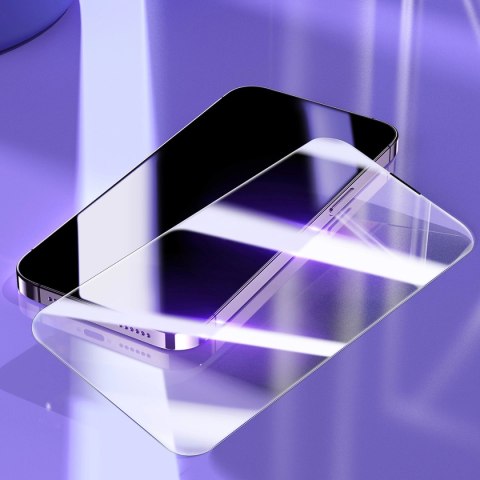 Baseus zestaw 2x szkło hartowane do iPhone 14 Pro na cały ekran z osłoną na głośnik 0.3mm + ramka montażowa Baseus zestaw 2x szkło hartowane do iPhone 14 Pro na cały ekran z osłoną na głośnik 0.3mm + ramka montażowa