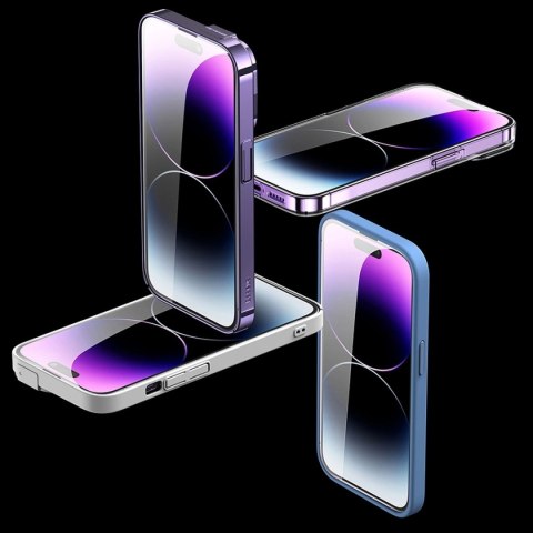Baseus zestaw 2x szkło hartowane do iPhone 14 Pro na cały ekran z osłoną na głośnik 0.3mm + ramka montażowa Baseus zestaw 2x szkło hartowane do iPhone 14 Pro na cały ekran z osłoną na głośnik 0.3mm + ramka montażowa