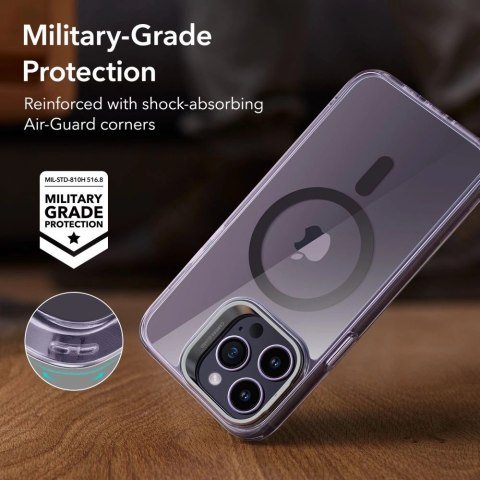 Etui ESR Classic Kickstand Halolock MagSafe na iPhone 14 Pro - przezroczysto-fioletowe Etui ESR Classic Kickstand Halolock MagSafe na iPhone 14 Pro - przezroczysto-fioletowe