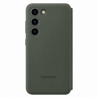 Etui Samsung Smart View Wallet Case EF-ZS911CGEGWW na Samsung Galaxy S23 z klapką - khaki