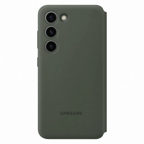 Etui Samsung Smart View Wallet Case EF-ZS911CGEGWW na Samsung Galaxy S23 z klapką - khaki