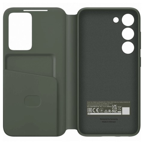 Etui Samsung Smart View Wallet Case EF-ZS911CGEGWW na Samsung Galaxy S23 z klapką - khaki