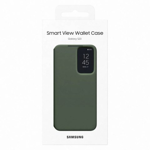 Etui Samsung Smart View Wallet Case EF-ZS911CGEGWW na Samsung Galaxy S23 z klapką - khaki