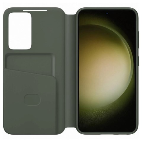 Etui Samsung Smart View Wallet Case EF-ZS911CGEGWW na Samsung Galaxy S23 z klapką - khaki