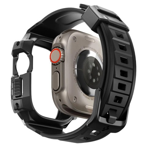 Etui z paskiem Spigen Rugged Armor Pro na Apple Watch Ultra (49 mm) - czarne Etui z paskiem Spigen Rugged Armor Pro na Apple Watch Ultra (49 mm) - czarne