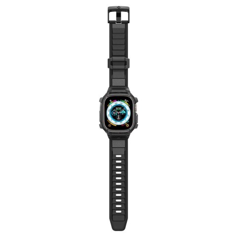 Etui z paskiem Spigen Rugged Armor Pro na Apple Watch Ultra (49 mm) - czarne Etui z paskiem Spigen Rugged Armor Pro na Apple Watch Ultra (49 mm) - czarne