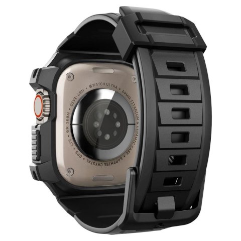 Etui z paskiem Spigen Rugged Armor Pro na Apple Watch Ultra (49 mm) - czarne Etui z paskiem Spigen Rugged Armor Pro na Apple Watch Ultra (49 mm) - czarne