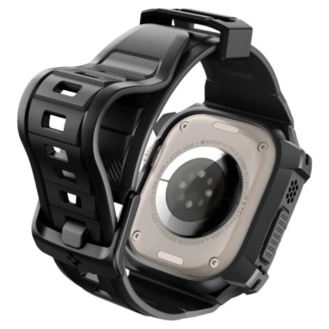 Etui z paskiem Spigen Rugged Armor Pro na Apple Watch Ultra (49 mm) - czarne Etui z paskiem Spigen Rugged Armor Pro na Apple Watch Ultra (49 mm) - czarne