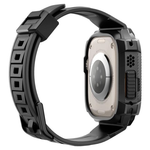 Etui z paskiem Spigen Rugged Armor Pro na Apple Watch Ultra (49 mm) - czarne Etui z paskiem Spigen Rugged Armor Pro na Apple Watch Ultra (49 mm) - czarne