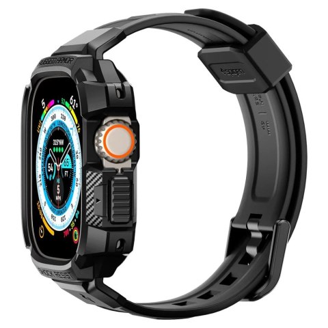 Etui z paskiem Spigen Rugged Armor Pro na Apple Watch Ultra (49 mm) - czarne Etui z paskiem Spigen Rugged Armor Pro na Apple Watch Ultra (49 mm) - czarne