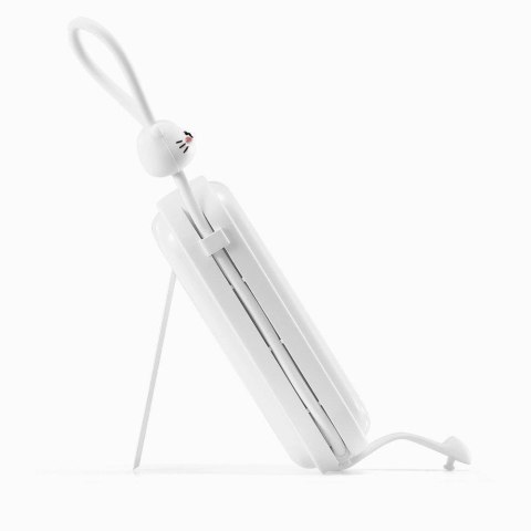 Joyroom powerbank z kablami USB C i Lightning oraz podstawką Cutie Series 10000mAh 22.5W biały (JR-L008) Joyroom powerbank z kablami USB C i Lightning oraz podstawką Cutie Series 10000mAh 22.5W biały (JR-L008)