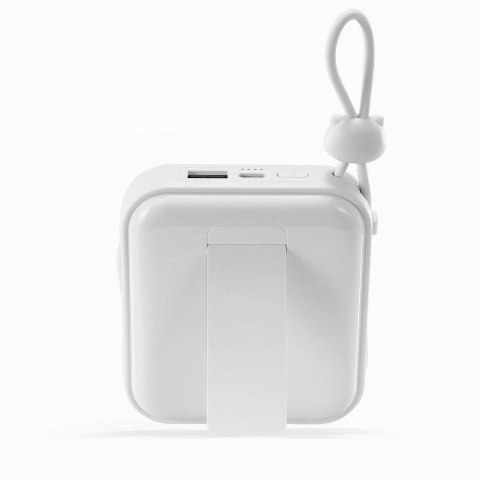 Joyroom powerbank z kablami USB C i Lightning oraz podstawką Cutie Series 10000mAh 22.5W biały (JR-L008) Joyroom powerbank z kablami USB C i Lightning oraz podstawką Cutie Series 10000mAh 22.5W biały (JR-L008)