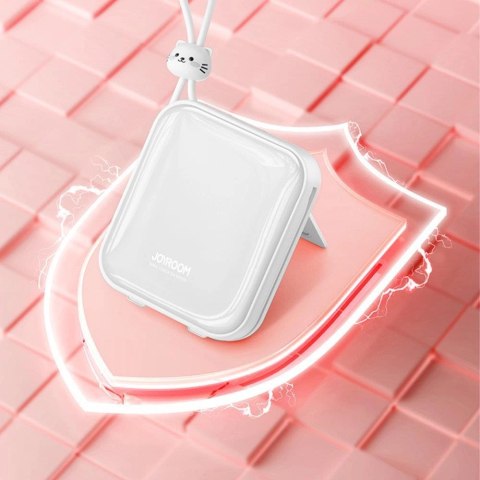 Joyroom powerbank z kablami USB C i Lightning oraz podstawką Cutie Series 10000mAh 22.5W biały (JR-L008) Joyroom powerbank z kablami USB C i Lightning oraz podstawką Cutie Series 10000mAh 22.5W biały (JR-L008)
