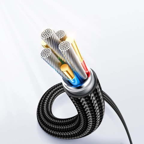 Kabel Joyroom A4 USB-C / Lightning 20W 1.2m z wyświetlaczem - czarny Kabel Joyroom A4 USB-C / Lightning 20W 1.2m z wyświetlaczem - czarny