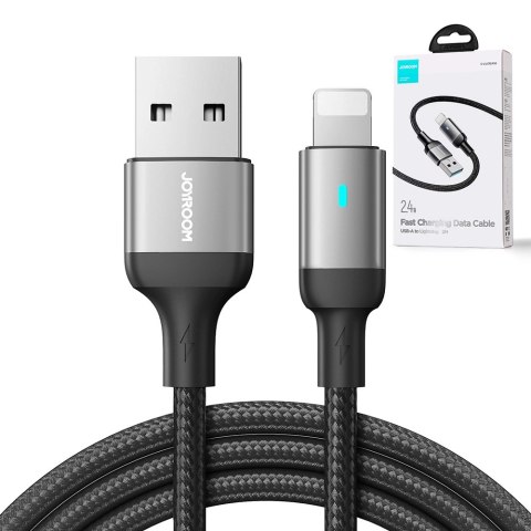 Kabel Joyroom Extraordinary Series A10 USB-A / Lightning 2.4A 2 m - czarny Kabel Joyroom Extraordinary Series A10 USB-A / Lightning 2.4A 2 m - czarny