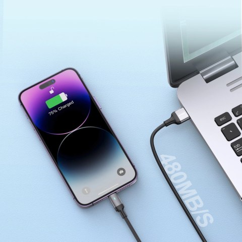 Kabel Joyroom Extraordinary Series A10 USB-A / Lightning 2.4A 2 m - czarny Kabel Joyroom Extraordinary Series A10 USB-A / Lightning 2.4A 2 m - czarny