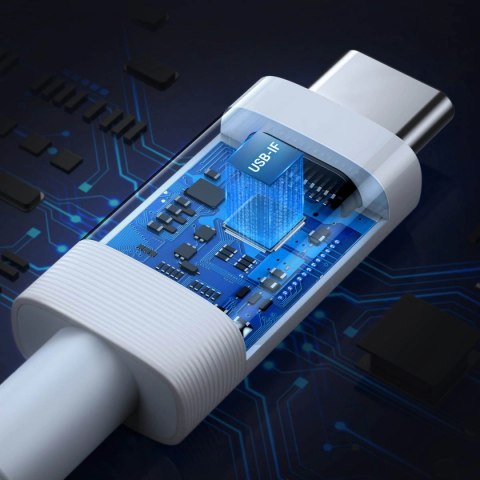 Kabel Ugreen US506 USB4 40Gbps 8K 60Hz USB-C - USB-C PD 100W 80cm - biały Kabel Ugreen US506 USB4 40Gbps 8K 60Hz USB-C - USB-C PD 100W 80cm - biały