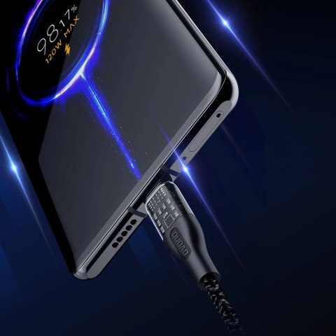 Kabel do szybkiego ładowania 120W 1m 3w1 USB - USB-C / microUSB / Lightning Dudao L22X - srebrny Kabel do szybkiego ładowania 120W 1m 3w1 USB - USB-C / microUSB / Lightning Dudao L22X - srebrny