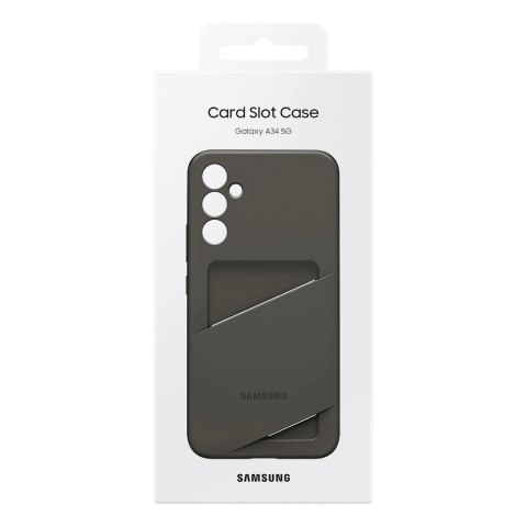 Samsung Card Slot Cover etui Samsung Galaxy A34 5G pokrowiec portfel na kartę czarne (EF-OA346TBEGWW) Samsung Card Slot Cover etui Samsung Galaxy A34 5G pokrowiec portfel na kartę czarne (EF-OA346TBEGWW)