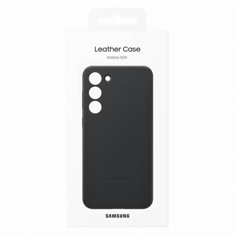 Samsung Leather Cover etui Samsung Galaxy S23+ pokrowiec z naturalnej skóry czarne (EF-VS916LBEGWW) Samsung Leather Cover etui Samsung Galaxy S23+ pokrowiec z naturalnej skóry czarne (EF-VS916LBEGWW)