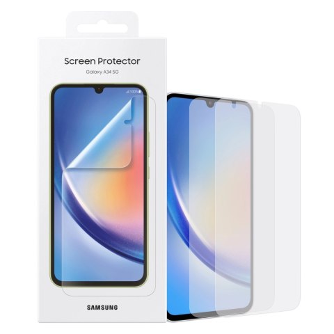 Samsung Screen Protector 2x folia Samsung Galaxy A34 5G na ekran (EF-UA346CTEGWW) Samsung Screen Protector 2x folia Samsung Galaxy A34 5G na ekran (EF-UA346CTEGWW)