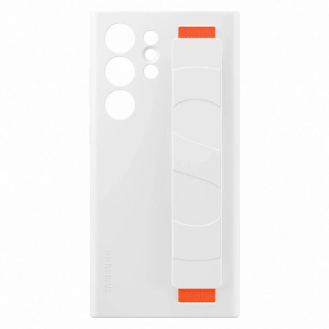 Samsung Silicone Grip Cover etui Samsung Galaxy S23 Ultra silikonowy pokrowiec z paskiem na rękę białe (EF-GS918TWEGWW) Samsung Silicone Grip Cover etui Samsung Galaxy S23 Ultra silikonowy pokrowiec z paskiem na rękę białe (EF-GS918TWEGWW)