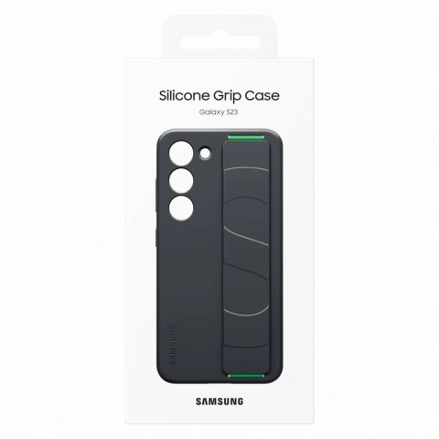 Samsung Silicone Grip Cover etui Samsung Galaxy S23 silikonowy pokrowiec z paskiem na rękę czarne (EF-GS911TBEGWW) Samsung Silicone Grip Cover etui Samsung Galaxy S23 silikonowy pokrowiec z paskiem na rękę czarne (EF-GS911TBEGWW)