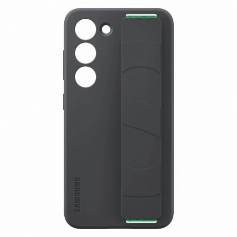 Samsung Silicone Grip Cover etui Samsung Galaxy S23 silikonowy pokrowiec z paskiem na rękę czarne (EF-GS911TBEGWW) Samsung Silicone Grip Cover etui Samsung Galaxy S23 silikonowy pokrowiec z paskiem na rękę czarne (EF-GS911TBEGWW)