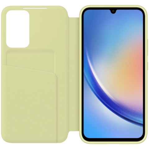 Samsung Smart View Wallet Case etui Samsung Galaxy A34 5G pokrowiec z inteligentną klapką okienkiem portfel na kartę limonkowe ( Samsung Smart View Wallet Case etui Samsung Galaxy A34 5G pokrowiec z inteligentną klapką okienkiem portfel na kartę limonkowe (