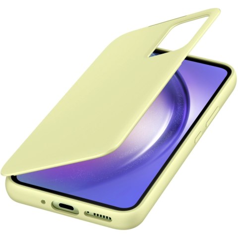 Samsung Smart View Wallet Case etui Samsung Galaxy A54 5G pokrowiec z inteligentną klapką okienkiem portfel na kartę limonkowe ( Samsung Smart View Wallet Case etui Samsung Galaxy A54 5G pokrowiec z inteligentną klapką okienkiem portfel na kartę limonkowe (