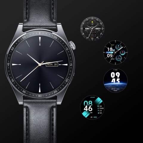 Smartwatch Joyroom Classic Series JR-FC2 z funkcją odbierania połączeń / ochroną IP68 - czarny Smartwatch Joyroom Classic Series JR-FC2 z funkcją odbierania połączeń / ochroną IP68 - czarny