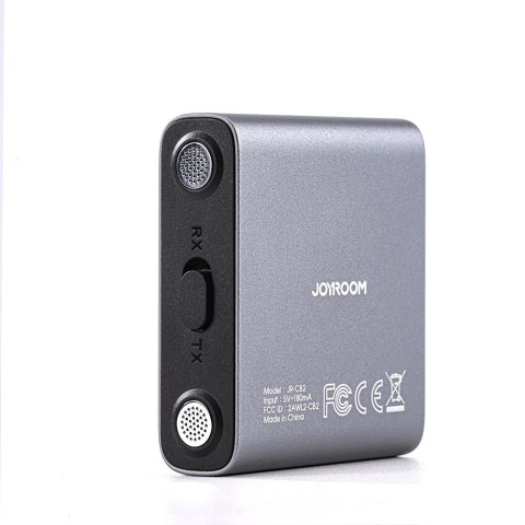 Transmiter Joyroom JR-CB2 Bluetooth AUX do samochodu, telewizora - szary Transmiter Joyroom JR-CB2 Bluetooth AUX do samochodu, telewizora - szary