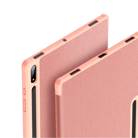 DUX DUCIS Domo składany pokrowiec etui na tablet z funkcją Smart Sleep podstawka Samsung Galaxy Tab S8 Ultra różowy