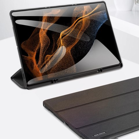DUX DUCIS Domo składany pokrowiec etui na tablet z funkcją Smart Sleep podstawka Samsung Galaxy Tab S8 Ultra różowy