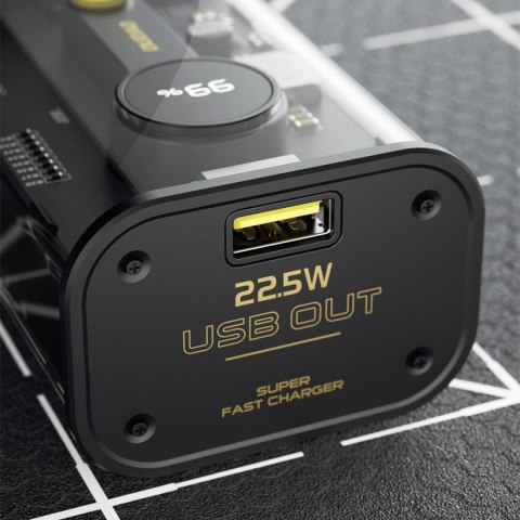 Dudao powerbank 10000mAh USB-C / USB-A 22.5W PD czarny (K16) Dudao powerbank 10000mAh USB-C / USB-A 22.5W PD czarny (K16)