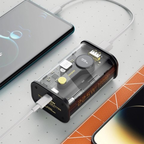 Dudao powerbank 10000mAh USB-C / USB-A 22.5W PD czarny (K16) Dudao powerbank 10000mAh USB-C / USB-A 22.5W PD czarny (K16)