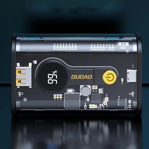 Dudao powerbank 10000mAh USB-C / USB-A 22.5W PD czarny (K16) Dudao powerbank 10000mAh USB-C / USB-A 22.5W PD czarny (K16)