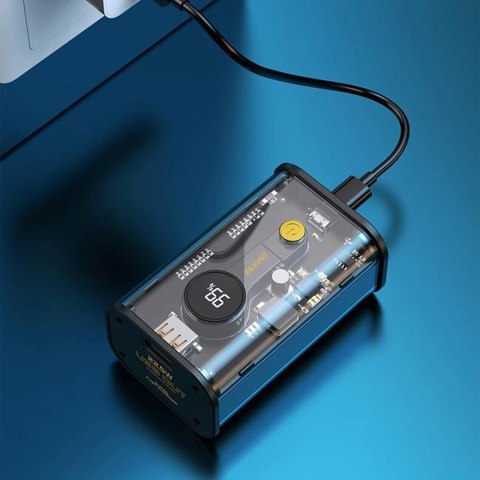 Dudao powerbank 10000mAh USB-C / USB-A 22.5W PD czarny (K16) Dudao powerbank 10000mAh USB-C / USB-A 22.5W PD czarny (K16)