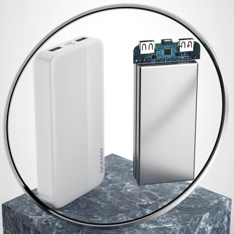 Dudao powerbank 20000mAh 2xUSB-A 10W biały (K4S+) Dudao powerbank 20000mAh 2xUSB-A 10W biały (K4S+)