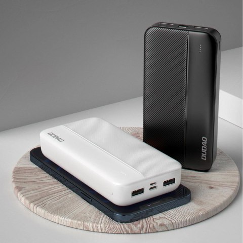 Dudao powerbank 20000mAh 2xUSB-A 10W biały (K4S+) Dudao powerbank 20000mAh 2xUSB-A 10W biały (K4S+)