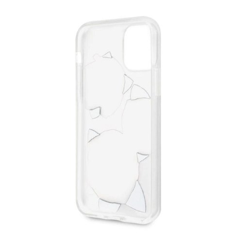 Etui Guess Flower Desire Pink & White Rose na iPhone 11 Pro - przezroczyste