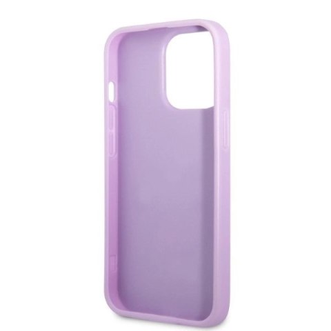 Etui Guess Saffiano 4G Small Metal Logo na iPhone 13 Pro / iPhone 13 - purpurowe