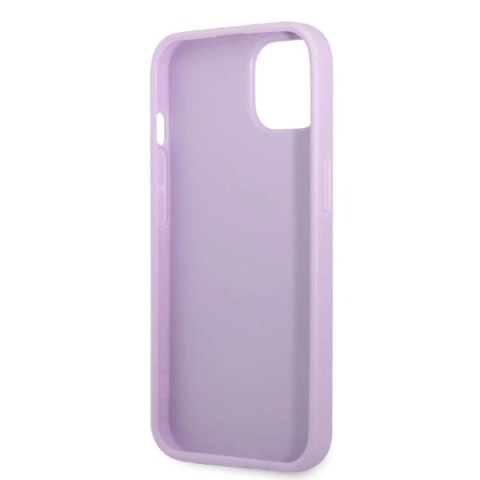 Etui Guess Saffiano 4G Small Metal Logo na iPhone 13 mini - purpurowe